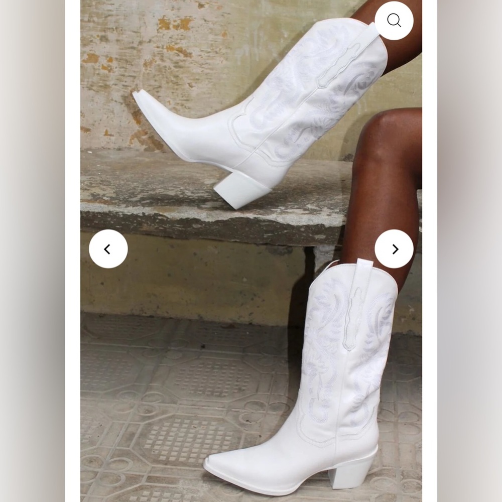 Jeffrey Campbell Cowboy Boot White